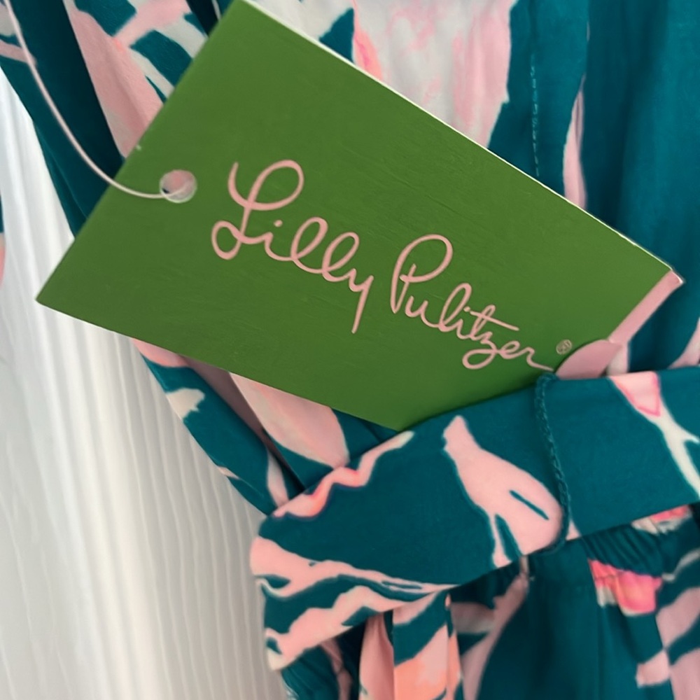 summer or vacation patterned jumpsuit - Lilly Pulitzer Emilea Jumpsuit NWT - Picture 7 of 9
